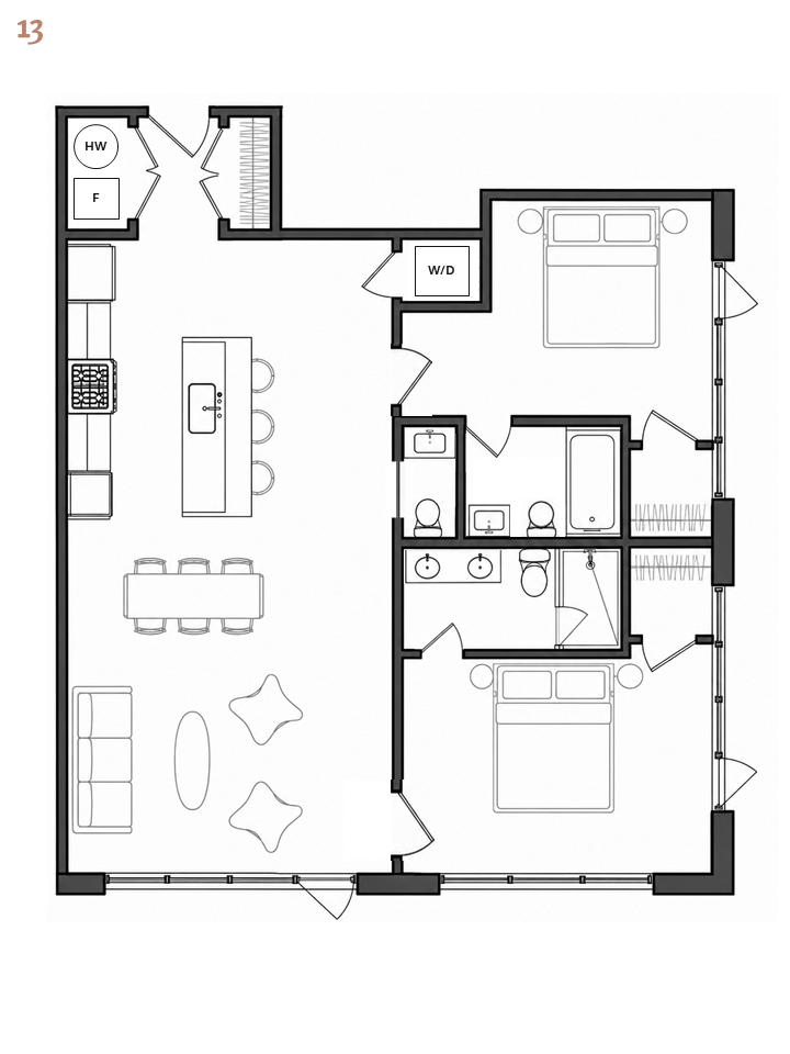Unit 13 Floor Plan